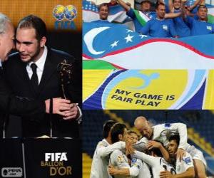 yapboz 2012 Özbekistan Futbol Federasyonu FIFA Fair Play Ödülü